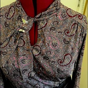 Fire Island Woman vintage paisley blouse
